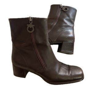 Salvatore Ferragamo Chocolate Brown Boots
